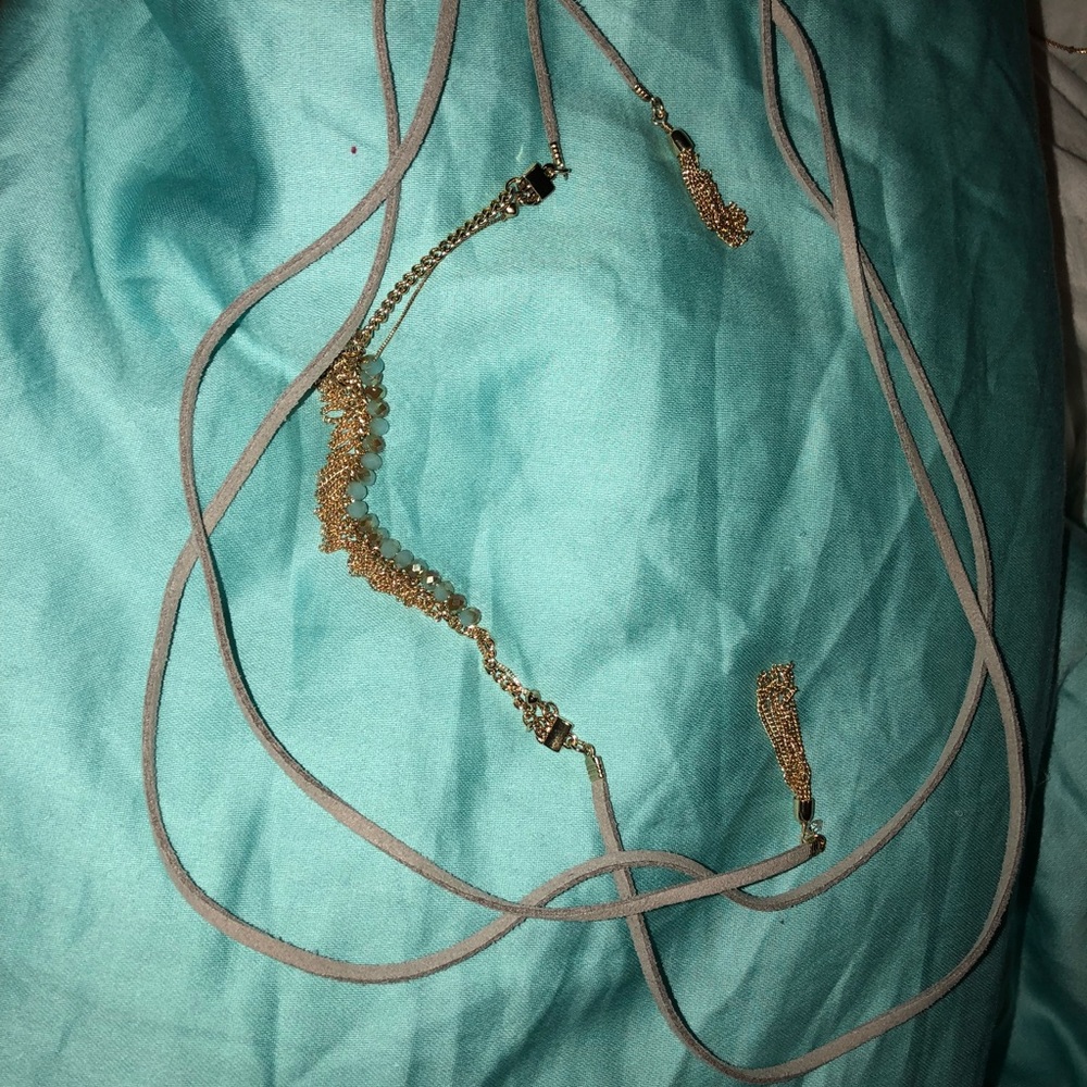 Multi use tie necklace